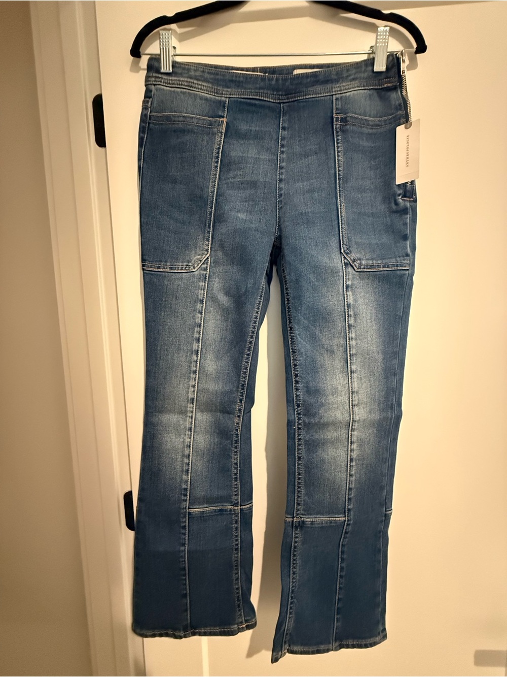 Anthropologie Pilcro and the Letterpress Women's Medium Blue Wide-Leg Jeans